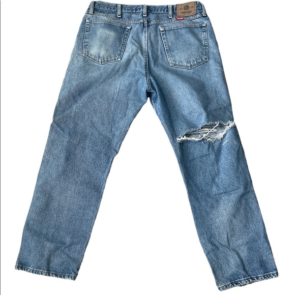 Wrangler Womens Jeans Sz 36x29 High Waist Distressed Denim - Picture 3 of 15